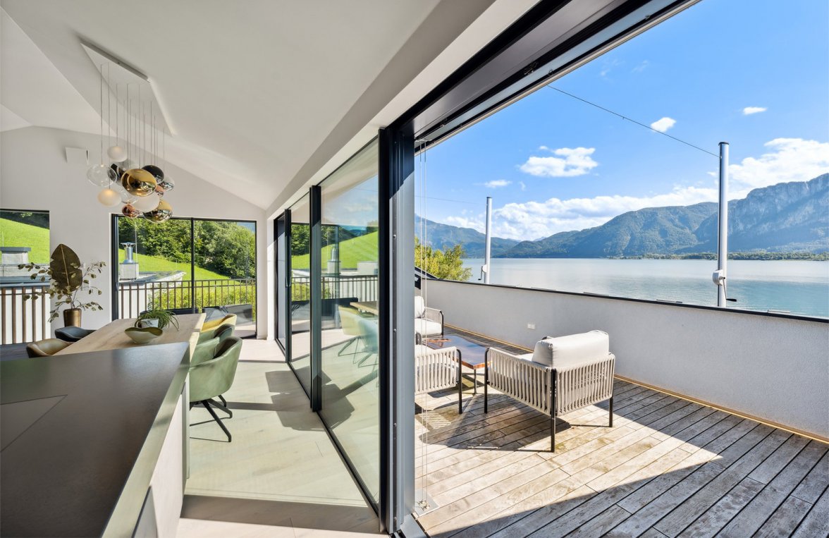 Property in 5310 Salzkammergut - Mondsee: Pole-position Mondsee! High-end penthouse with its own boat mooring - picture 2