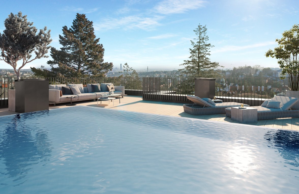 Property in 1190 Wien, 19. Bezirk: Attention car lovers! Penthouse with pool and view over Vienna - picture 5