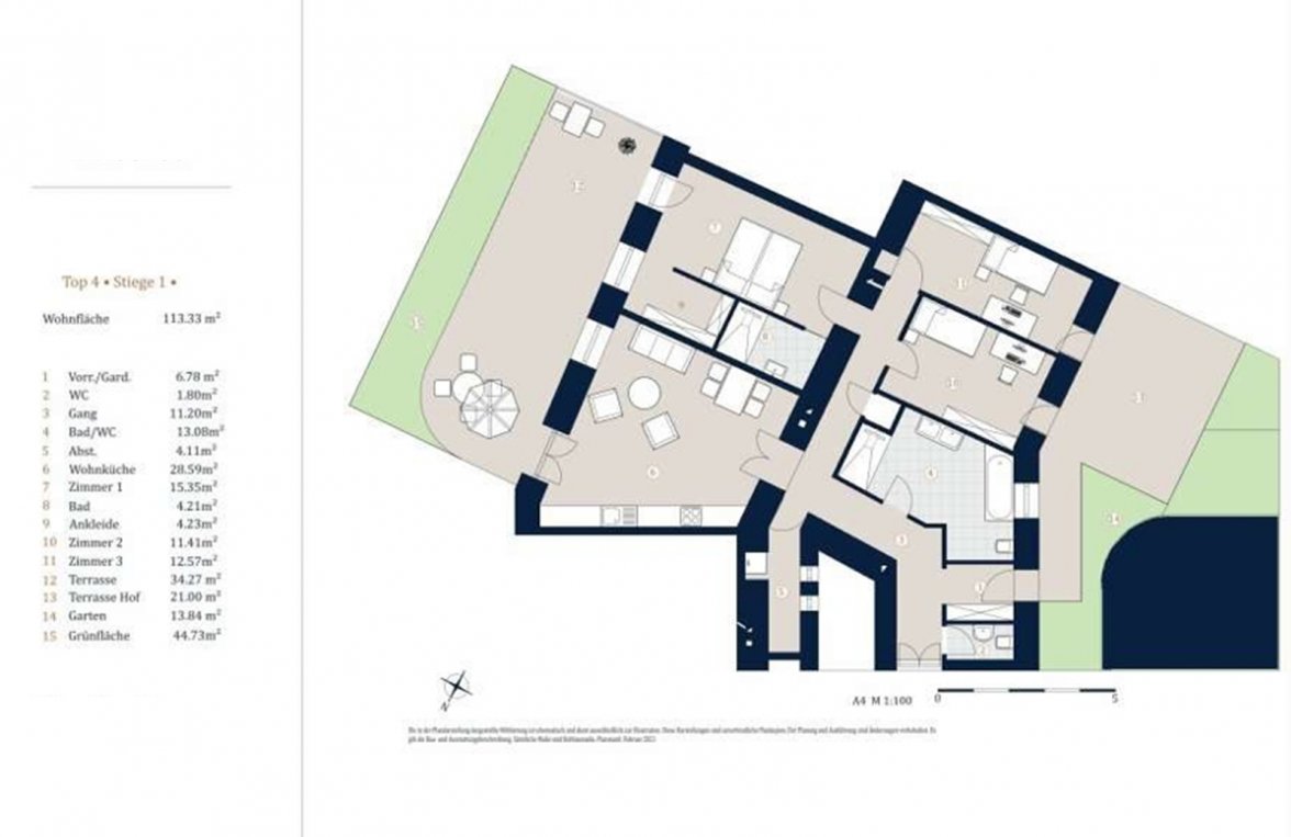 Immobilie in 1090 Wien, 9. Bezirk: Grand Park Residence: Herrschaftlicher Altbau mit Grünblick! - bild 5