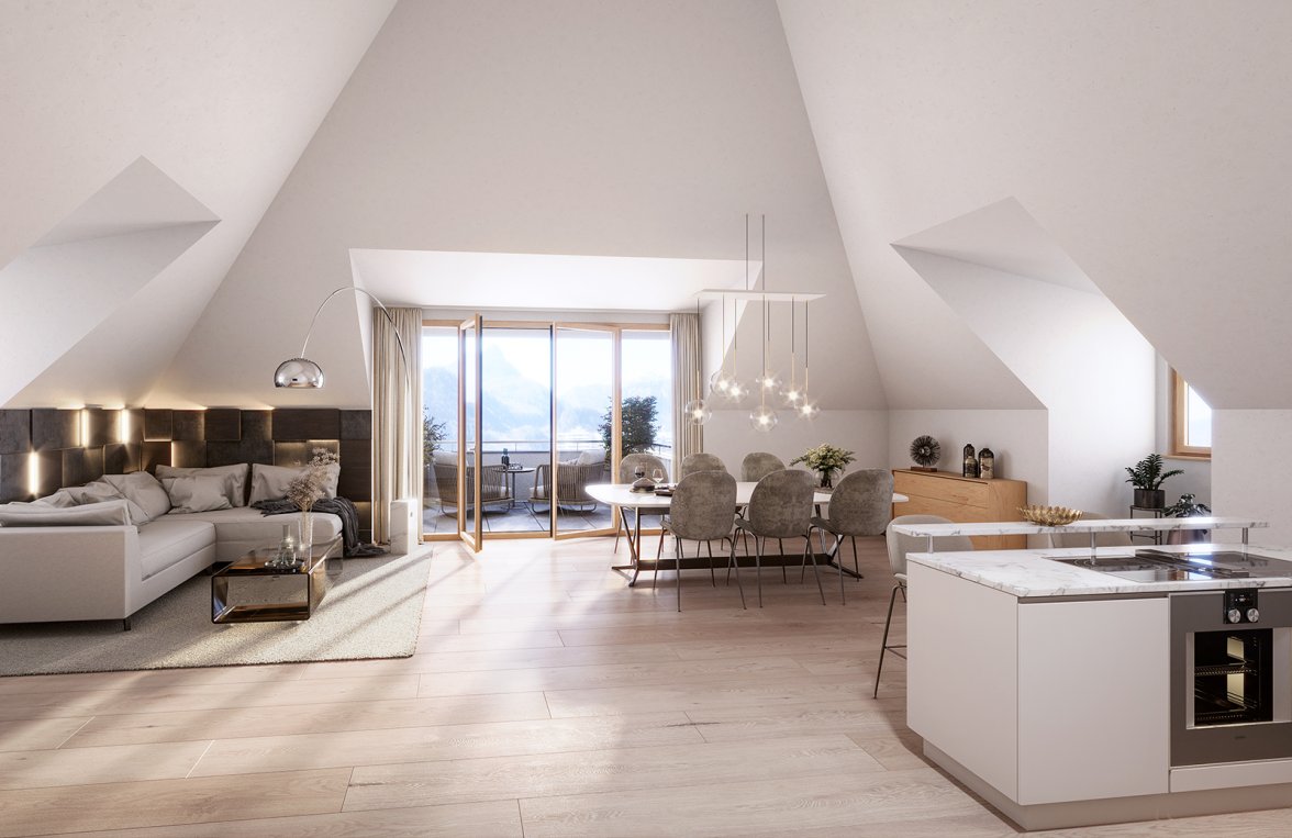 Property in 83435 Bayern - Bad Reichenhall: Optimized floor plan for high comfort: exclusive attic apartment - picture 2