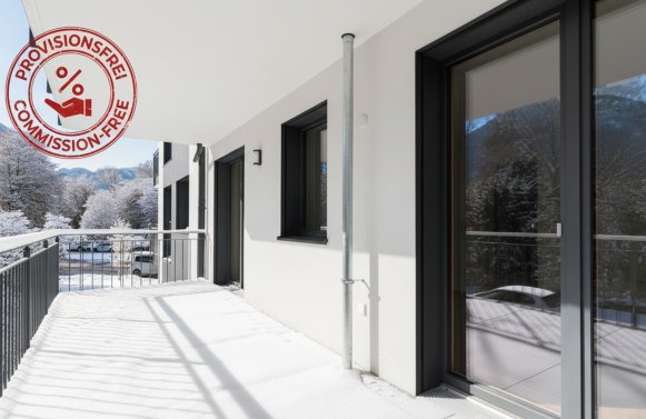 Immobilie in 83435 Bayern - Bad Reichenhall: Salon mit Bergblick! Provisionsfreie Neubauwohnung mit Blick auf den Schönberg