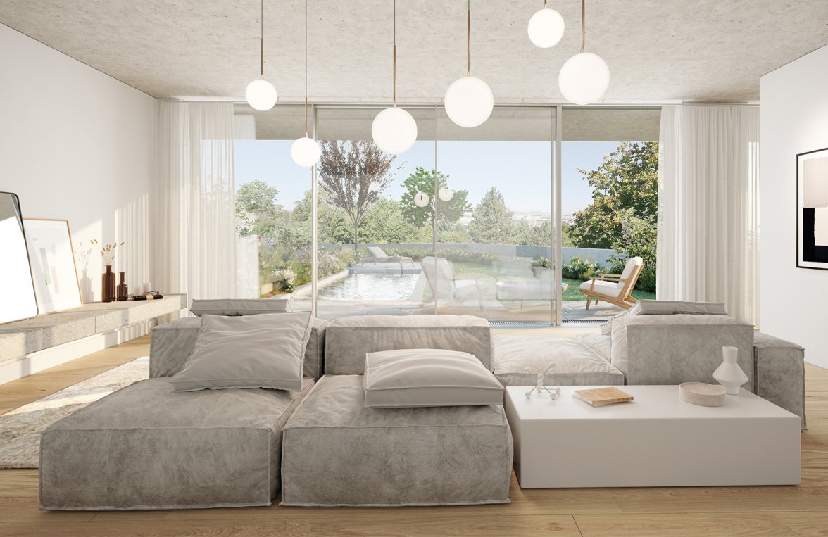 Property in 1130 Wien - Hietzing: CHIPPERFIELD: vier Zimmer Gartenjuwel in schlichter Moderne - picture 1