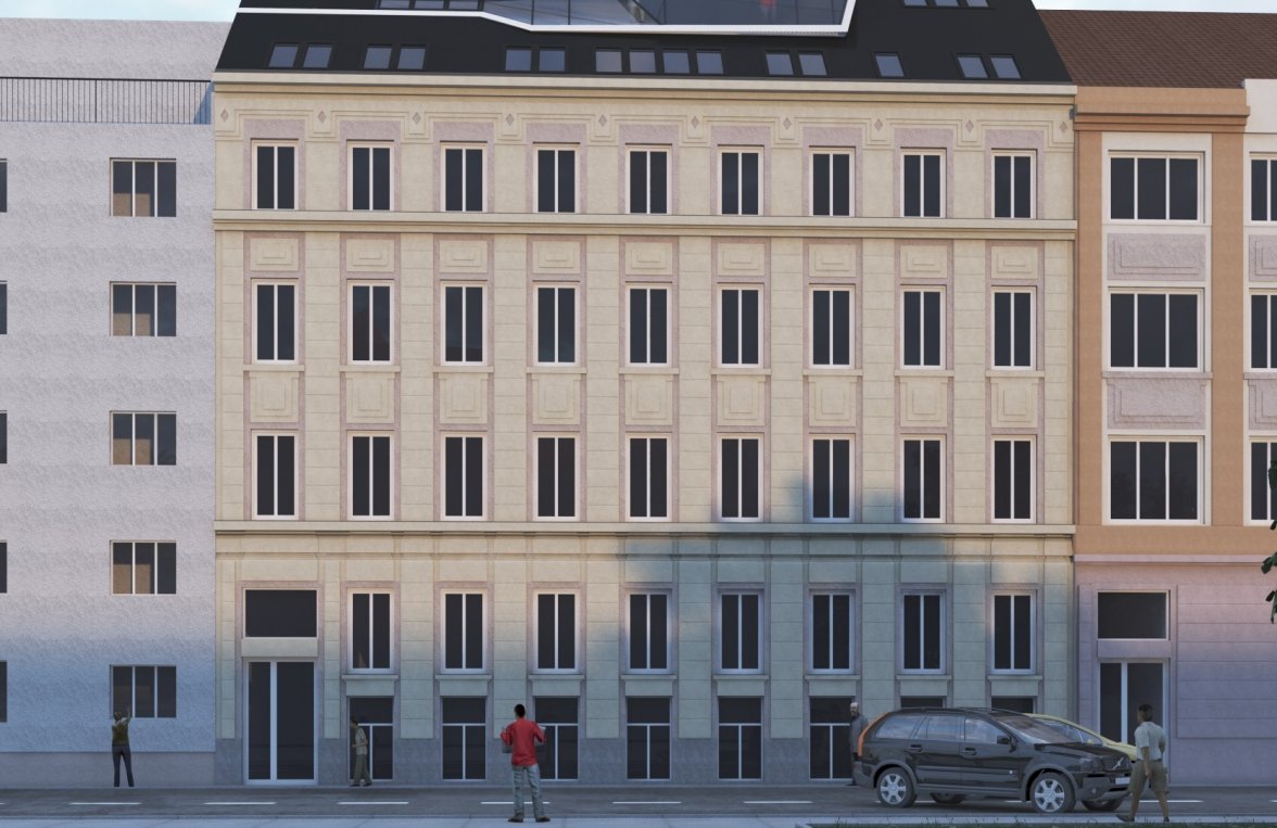 Property in 1150 Wien, 15. Bezirk: Inventory-free apartment building with building permit - picture 1