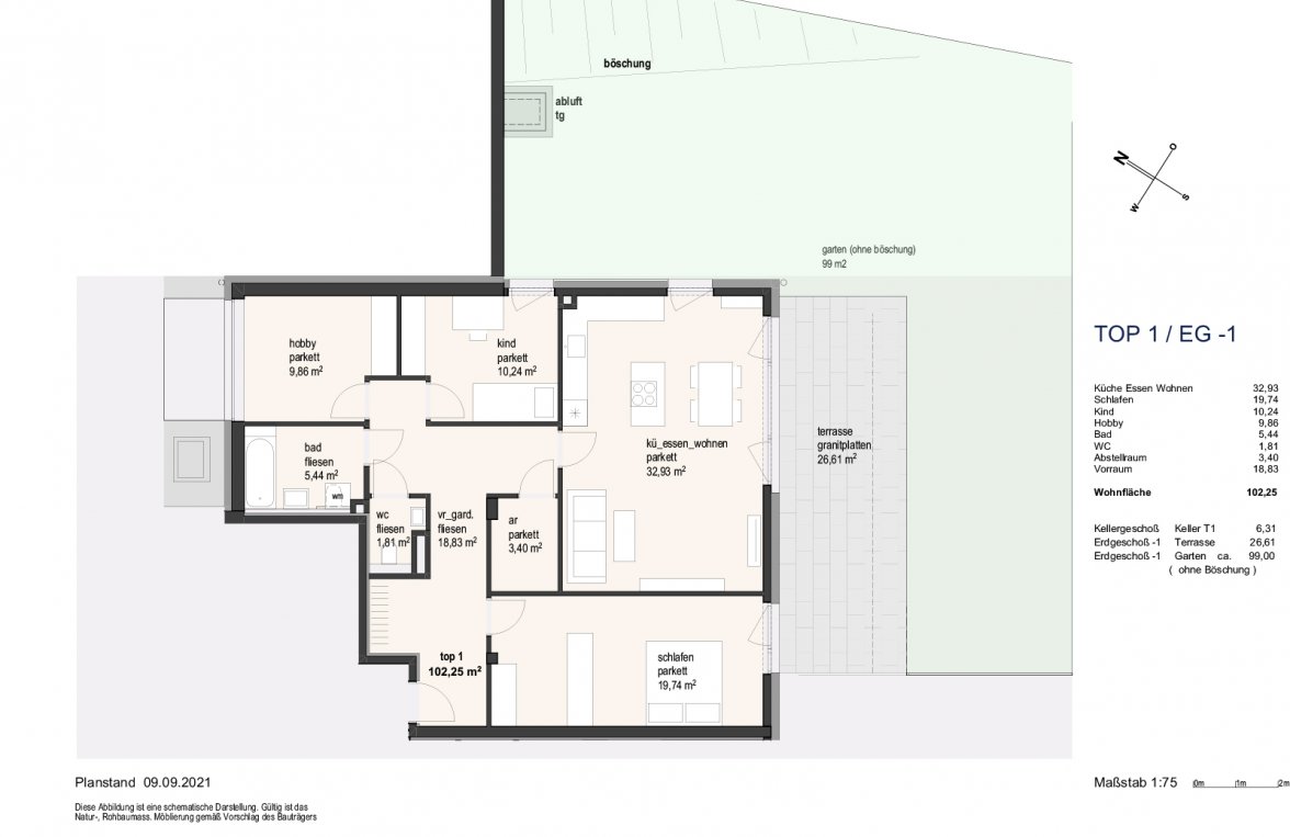 Immobilie in 5621 Salzburg - St. Veit im Pongau: Großzügige, sonnige 3,5-Zimmer-Gartenwohnung - modernes Neubauvorhaben - bild 5