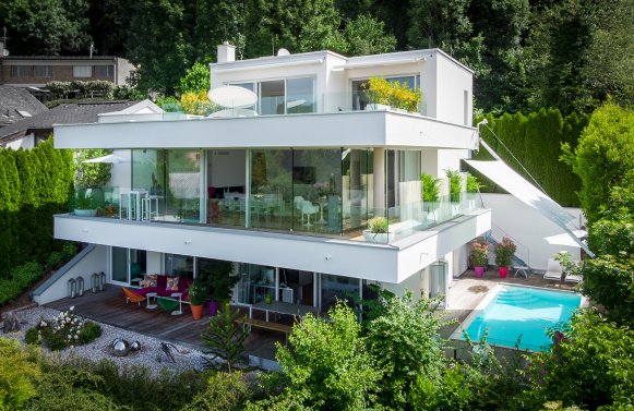 Property in 5020 Salzburg - Aigen: LOGENPLATZ in Salzburg! Purism & Elegance - Hideaway with an exquisite view