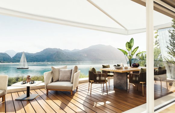 Property in 5310 Sankt Lorenz am Mondsee: YOUR SUNNY PLACE IN MONDSEE! New-build corner house with private swimming spot