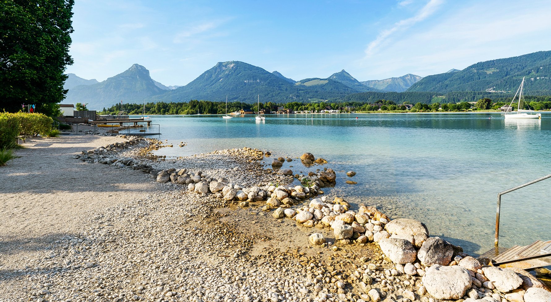Nemovitosti v 5360 Salzkammergut - Ried am Wolfgangsee: BYDLENÍ U JEZERA WOLFGANGSEE ! 2pokojový byt s přímým přístupem k jezeru - obrázek 1