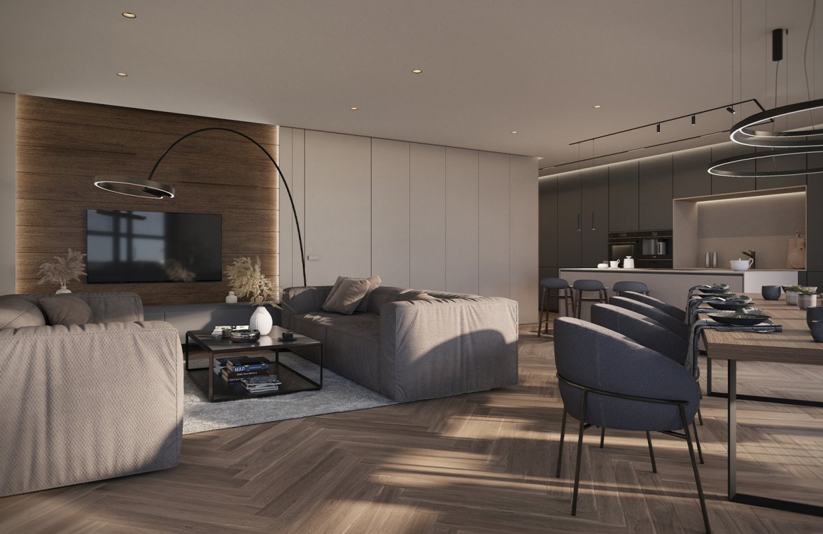 Property in 5023 Salzburg - Heuberg: NEW-BUILD PROJECT! Sunny location: Maisonette Apartment with pool on the 