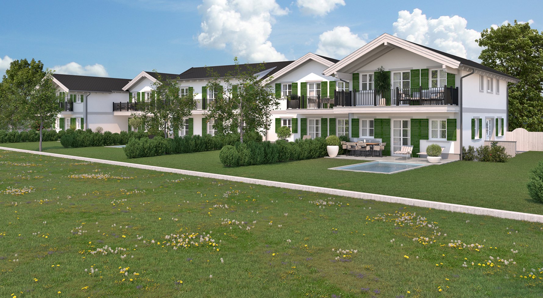 Property in 5081 Salzburg - Anif: Newly built gem with charm – 3-room apartment with open gable and sunny balcony - picture 1