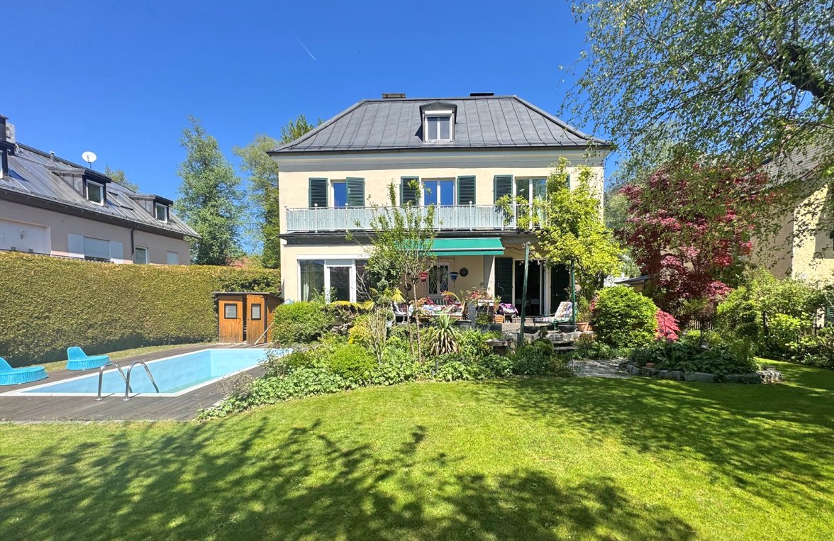 Immobilie in 5026 Salzburg - Aigen: Wohlfühloase! Villa in Grünruhelage mit Garten und Pool - bild 1