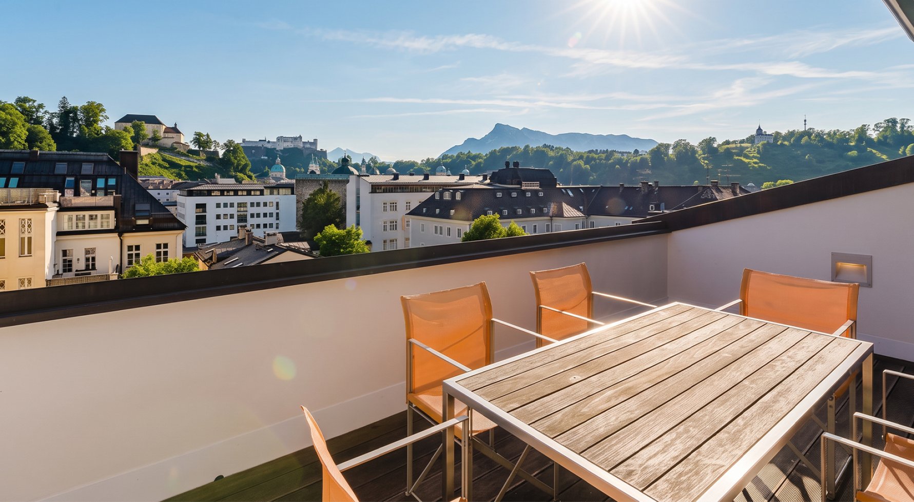 Property in 5020 Salzburg - Andräviertel: Salzburg at its finest!Maisonette apartment with a terrace facing the fortress - picture 1