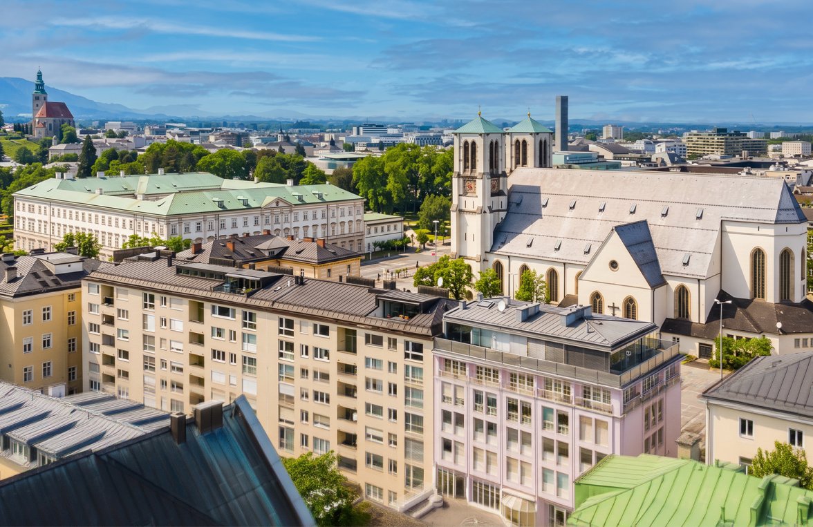 Property in 5020 Salzburg - Andräviertel: Salzburg at its finest!Maisonette apartment with a terrace facing the fortress - picture 1