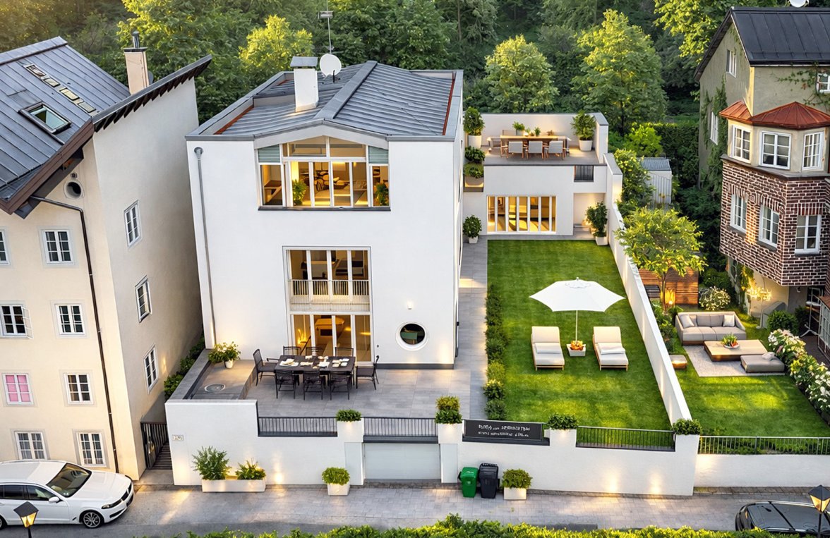 Nemovitosti v 5020 Salzburg - Arenberg: Měšťanský dům na úpatí Kapuzinerbergu!  Všestranné využití - pro kancelářské a obytné účely - obrázek 1