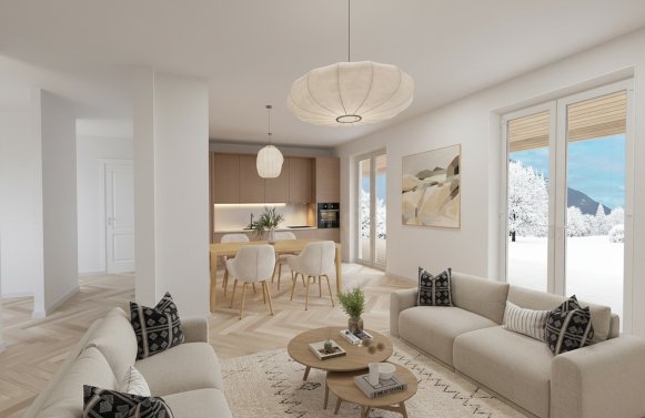 Property in 5081 Salzburg - Anif: 3-room garden apartment in a prime location! Living with a view of the Untersberg 