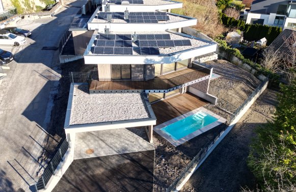 Immobilie in 5023 Salzburg - Heuberg: NEUBAUPROJEKT! Sonnenlage: exklusives Haus in der Reihe mit Pool am Heuberg