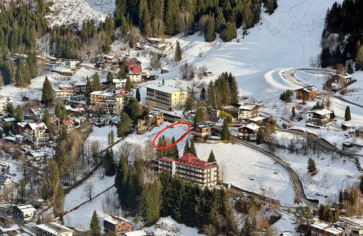 Immobilie in 5640 Salzburg - Pongau - Bad Gastein: Ein Platz für Visionen! Panorama-Grund mit Blick ins Gasteinertal und Planstudie - bild 1