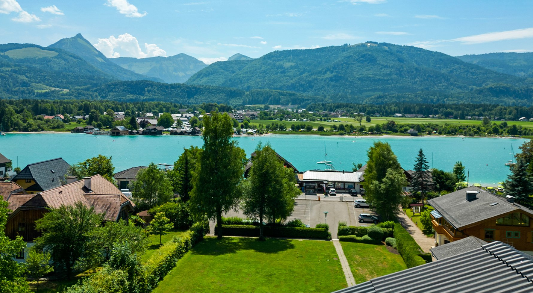 Property in 5360 Salzkammergut - Ried am Wolfgangsee: SECOND HOME AT LAKE WOLFGANGSEE ! 2-room flat with direct lake access - picture 1