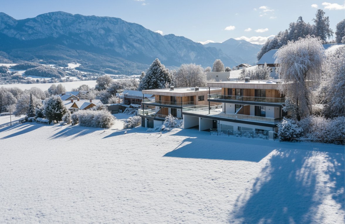 Immobilie in 4865 Salzkammergut - Attersee - Parschallen am Attersee: Angekommen! Moderne Gartenwohnung am türkisblauen Attersee - bild 1