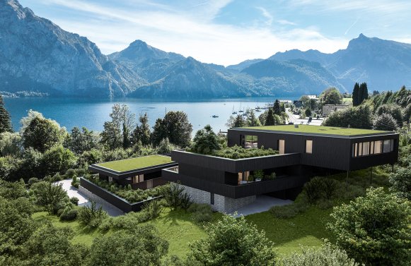 Immobilie in 4801 Salzkammergut - Traunkirchen am Traunsee: See-Feeling par excellence!  Garten-Maisonette am Traunsee mit privatem Badeplatz