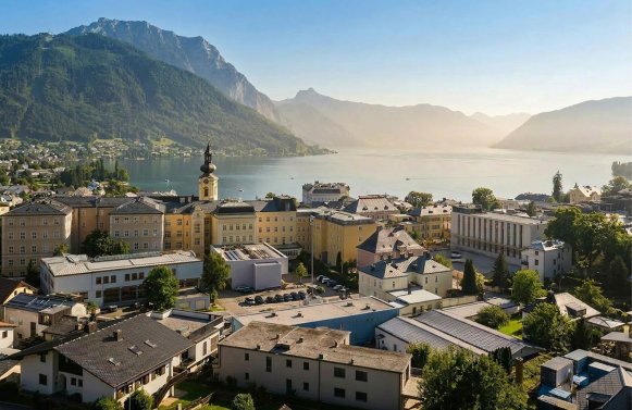Immobilie in 4810 Salzkammergut - Traunsee - Gmunden: Malerischer Traunsee! 4-Zimmer Dachgeschosswohnung in Gmundner Zentrumslage