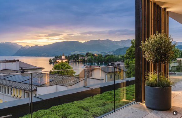 Property in 4810 Salzkammergut – Lake Traunsee – Gmunden: Salzkammergut – Lake Traunsee! An exclusive dream home with a terrace in a prime location in Gmunden