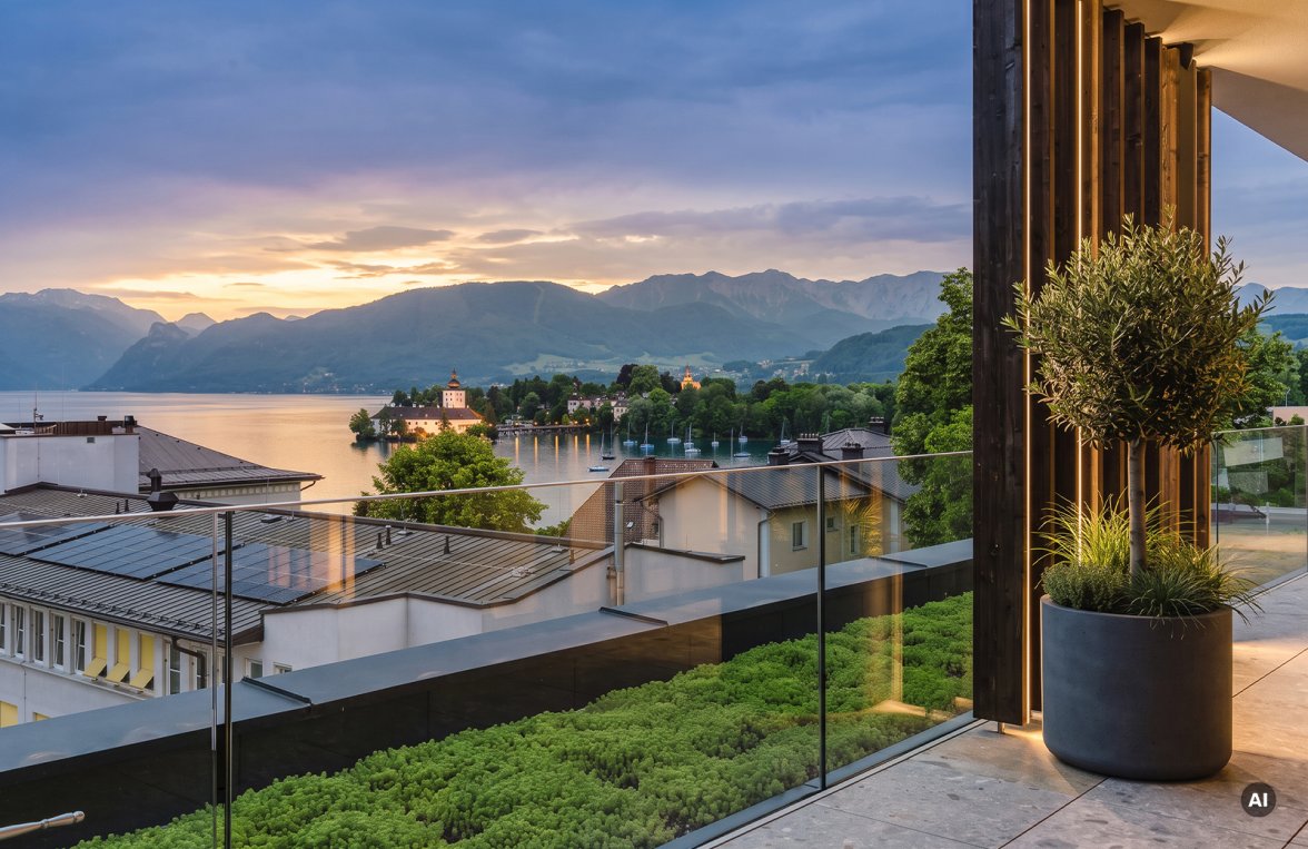 Immobilie in 4810 Salzkammergut - Traunsee - Gmunden: Salzkammergut - Traunsee! Exklusiver Terrassenwohntraum in Gmundner Bestlage - bild 1