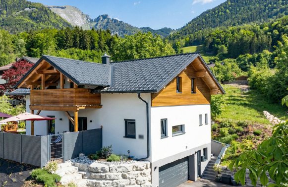 Immobilie in 5360 Salzkammergut - St. Wolfgang: Salzkammergut!  Einfamilienhaus in Panorama-Sonnenlage am glitzernden Wolfgangsee
