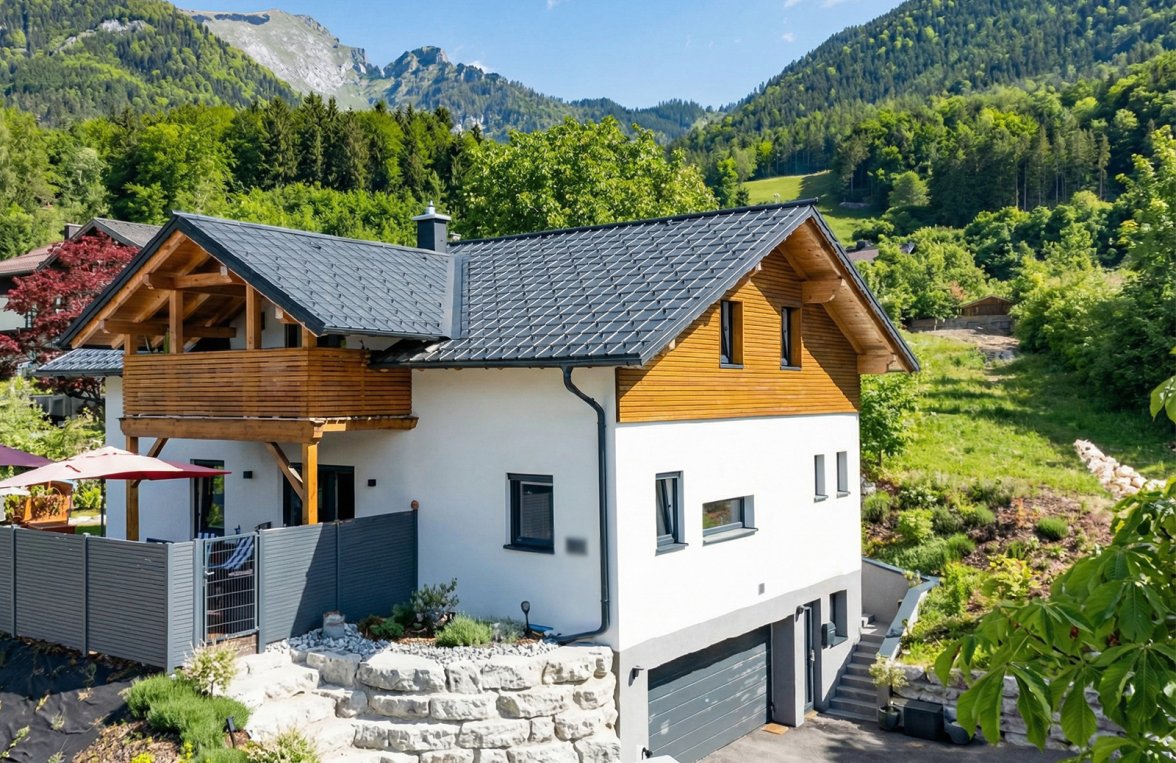 Immobilie in 5360 Salzkammergut - St. Wolfgang: Salzkammergut!  Einfamilienhaus in Panorama-Sonnenlage am glitzernden Wolfgangsee - bild 1