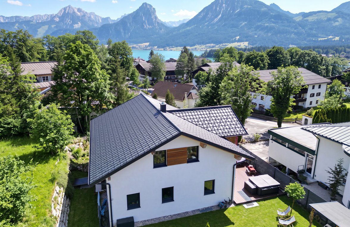 Immobilie in 5360 Salzkammergut - St. Wolfgang: Salzkammergut!  Einfamilienhaus in Panorama-Sonnenlage am glitzernden Wolfgangsee - bild 2