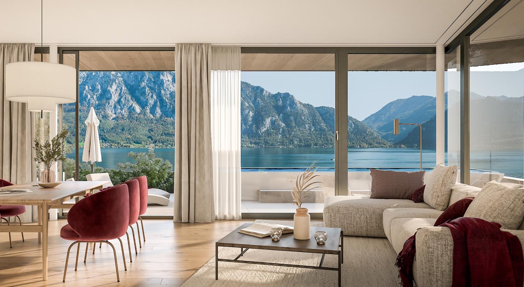 Immobilie in 4866 Salzkammergut - Attersee: Ankommen. Aufatmen. Zuhause sein – mit Blick auf das Blau des Attersees - bild 1