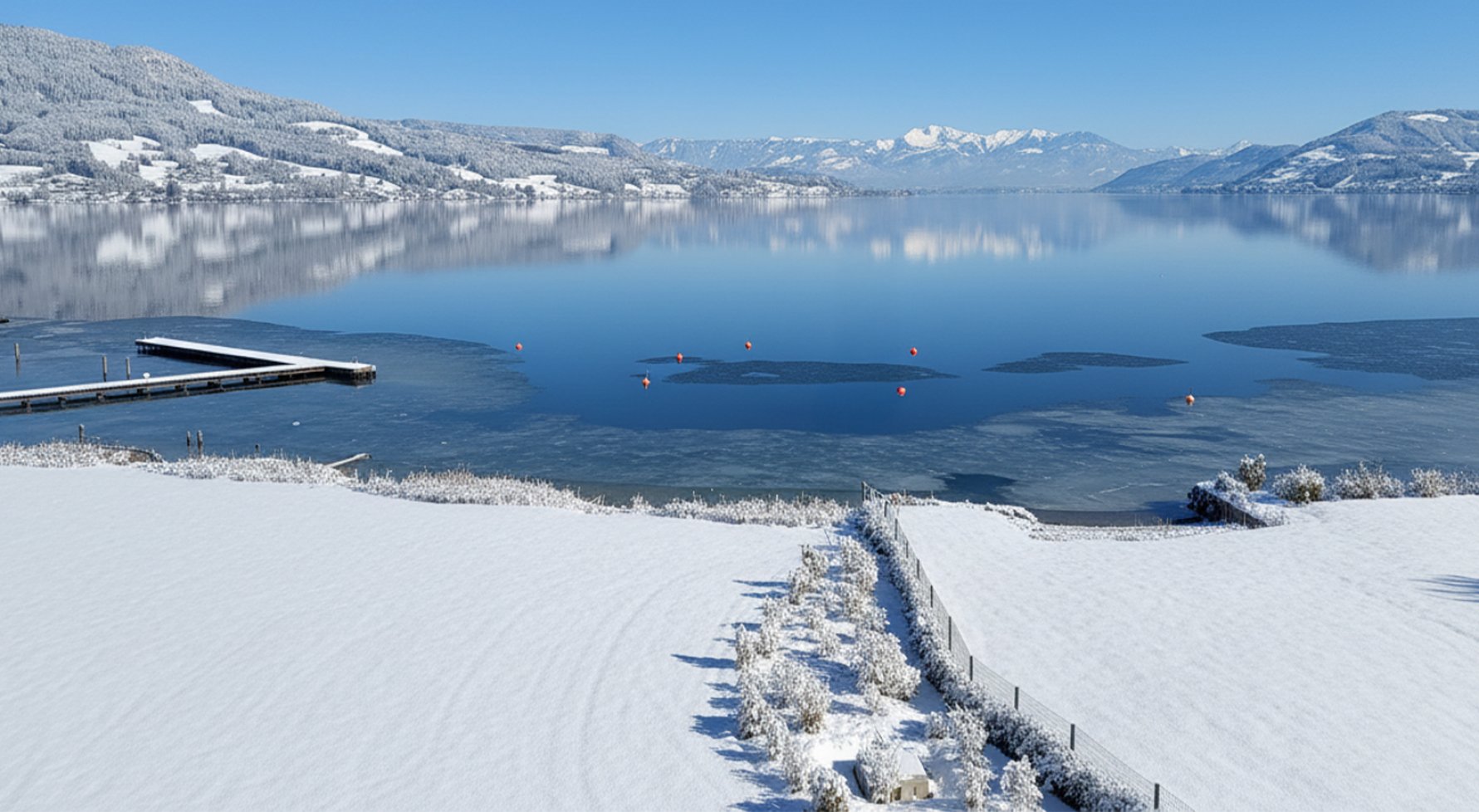 Property in 4854 Salzkammergut - Unterburgau am Attersee: Longing for Lake Attersee? 4-room apartment with lake access and sunbathing lawn - picture 1