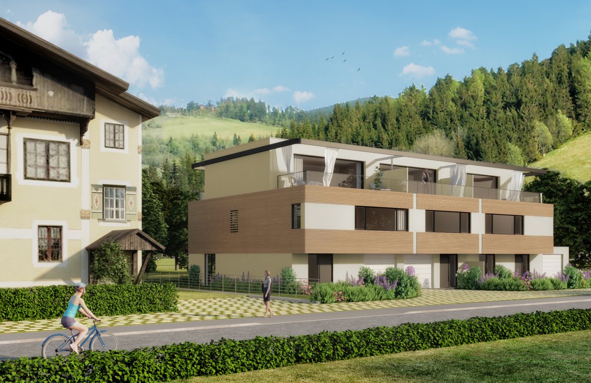 Immobilie in 5310 Sankt Lorenz am Mondsee: Platz an der Sonne am Mondsee! Neubau Eck-Haus mit privatem Badeplatz - bild 3