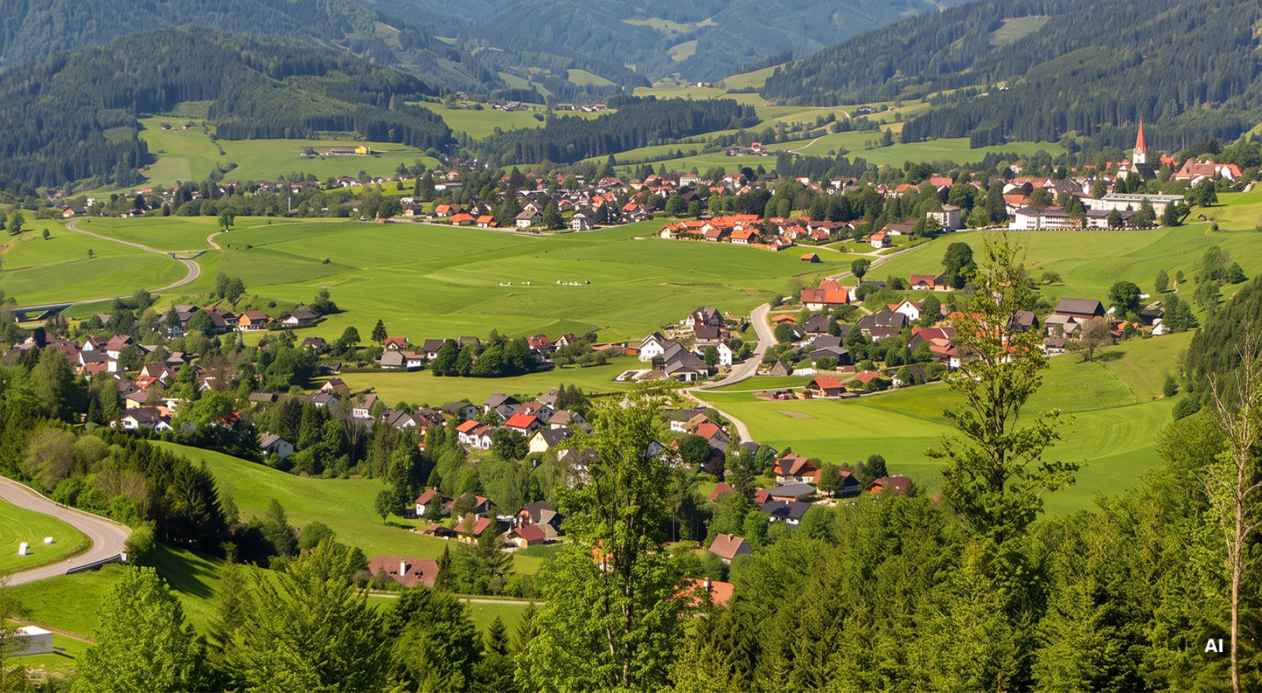 Immobilie in 8623 Steiermark - Aflenz Kurort: Exklusives Entwicklungsareal mit Bestand&Projektstudie im grünen Herz Österreichs - bild 1