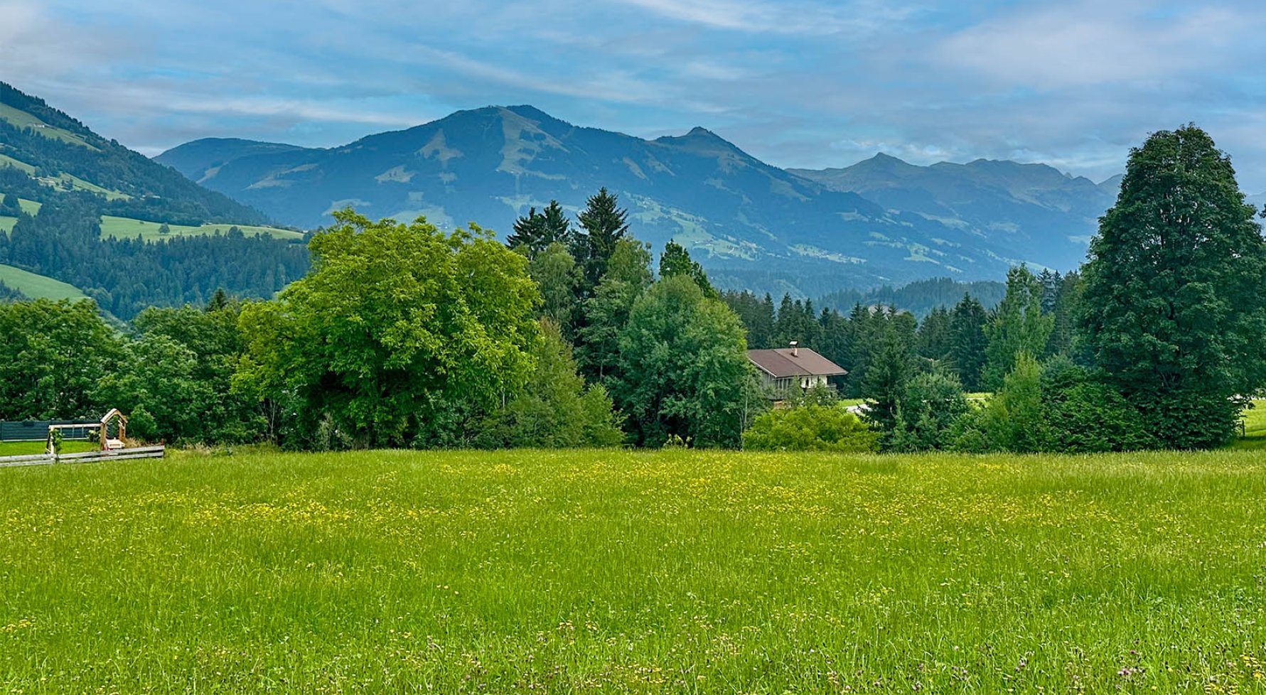 Immobilie in 6361 Tirol - Kitzbüheler Alpen - Hopfgarten: Sonnenverwöhntes Grundstück mit Blick zur Hohen Salve u. genehmigter Projektierung - bild 1