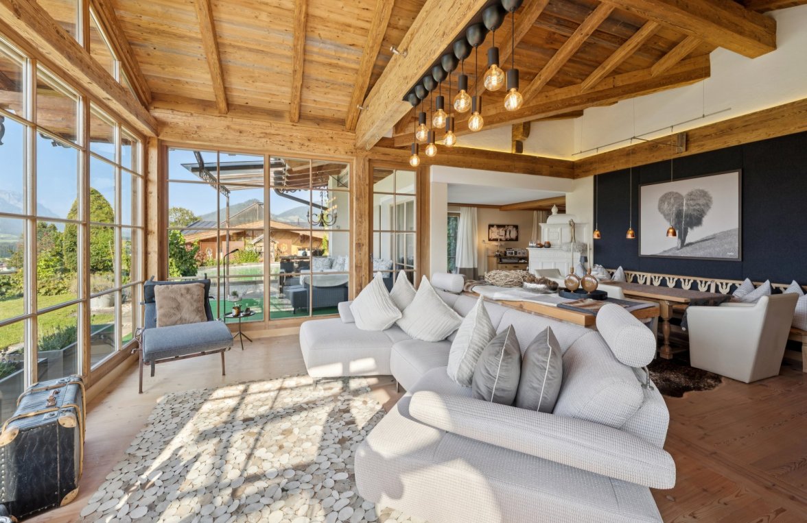 Immobilie in 6345 Tiroler Unterland - Kössen: Der Wilde und der Zahme Kaiser - das Bergpanorama als tägliche Liebeserklärung - bild 3