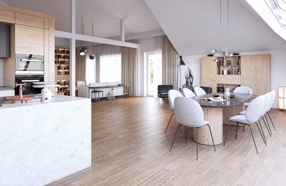Property in 5020 Salzburg - Kapuzinerberg: Unique and fabulous location! 4-room loft apartment with panoramic view