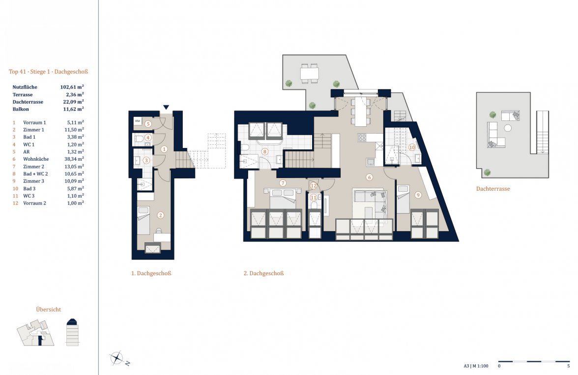 Immobilie in 1030 Wien, 3. Bezirk: Traumhafte 4-Zimmer Dachterrassenwohnung im 3. Bezirk! - bild 6
