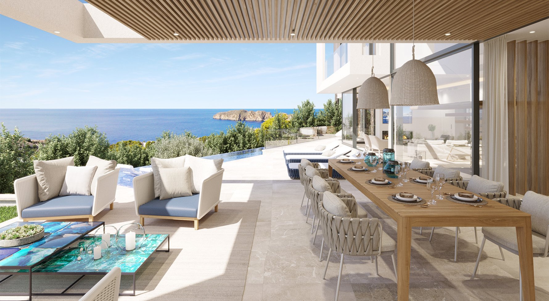 Property in 07180  Mallorca - Santa Ponça: Modern villa with sea views – dream home in Santa Ponça - picture 1