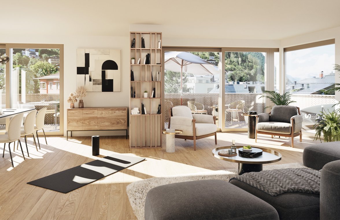 Property in 5700 Salzburg - Pinzgau - Zell am See: LAKE VIEW! High-quality new-build apartments with a fantastic view over Lake Zell - picture 5