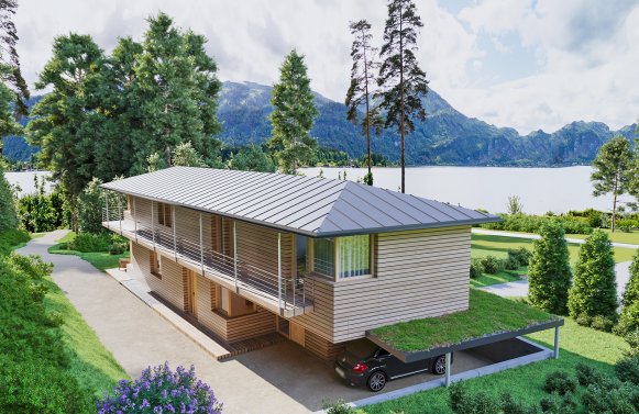 Immobilie in 5360 Salzkammergut -  Wolfgangsee - St. Wolfgang: Exklusives Baugrundstück mit Projektierung in St. Wolfgang im Salzkammergut