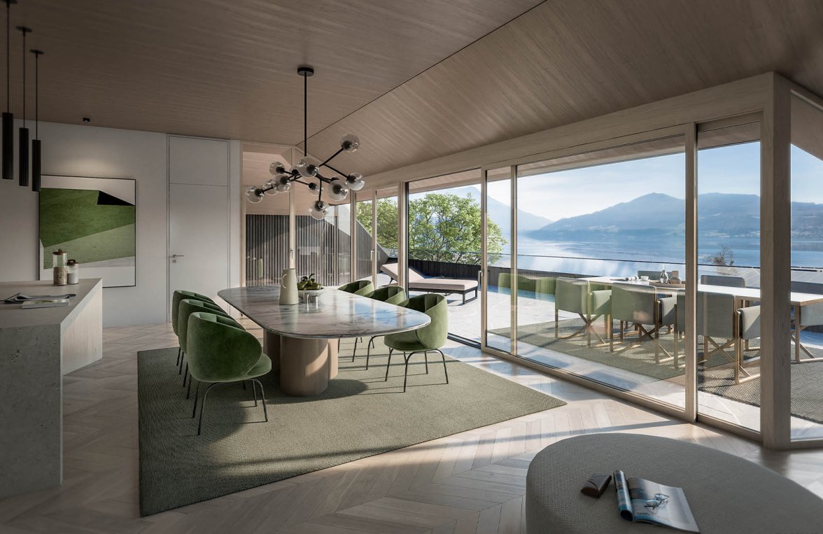 Immobilie in 4853  Salzkammergut - Steinbach am Attersee: Diesen Ausblick können sie jeden Tag haben!  Terrassenwohnung am Attersee - bild 5
