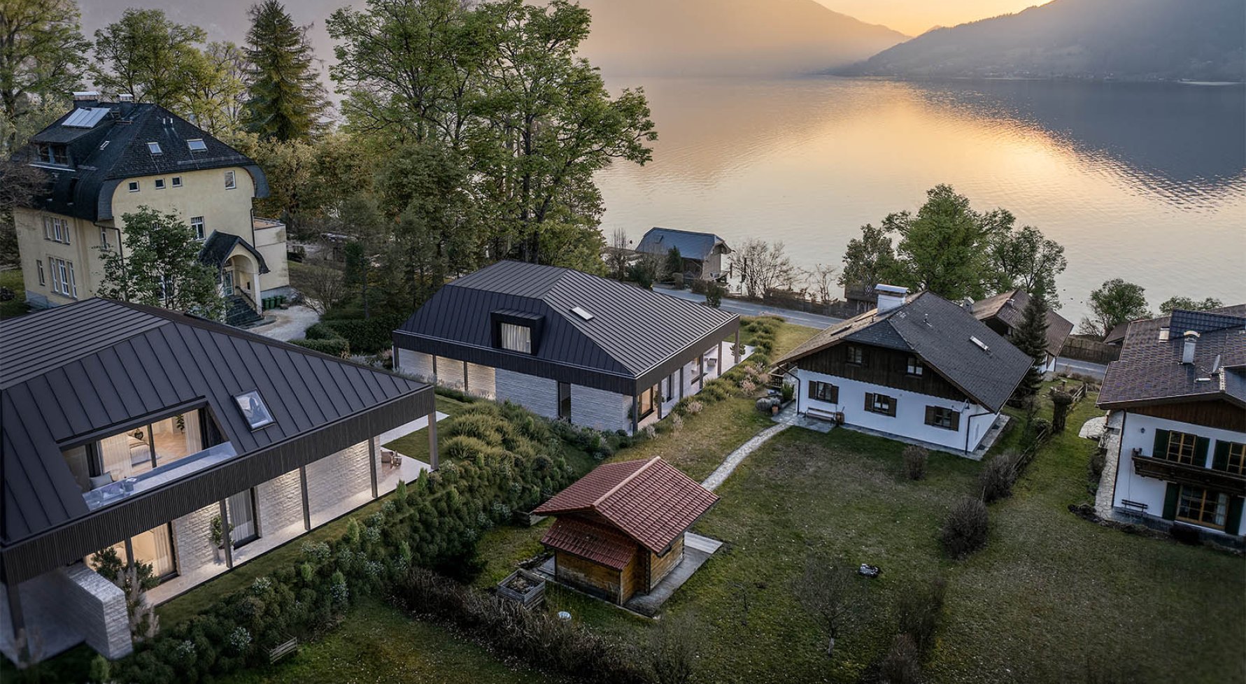 Nemovitosti v 4853  Salzkammergut - Steinbach am Attersee: Tento výhled můžete mít každý den!  Terasový byt u jezera Attersee - obrázek 1
