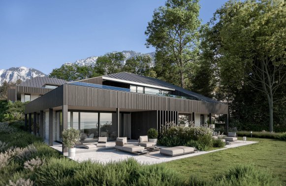 Immobilie in 4853  Salzkammergut - Steinbach am Attersee: Der Traum vom schönen Leben geht in Erfüllung!  Gartenwohnung am Attersee