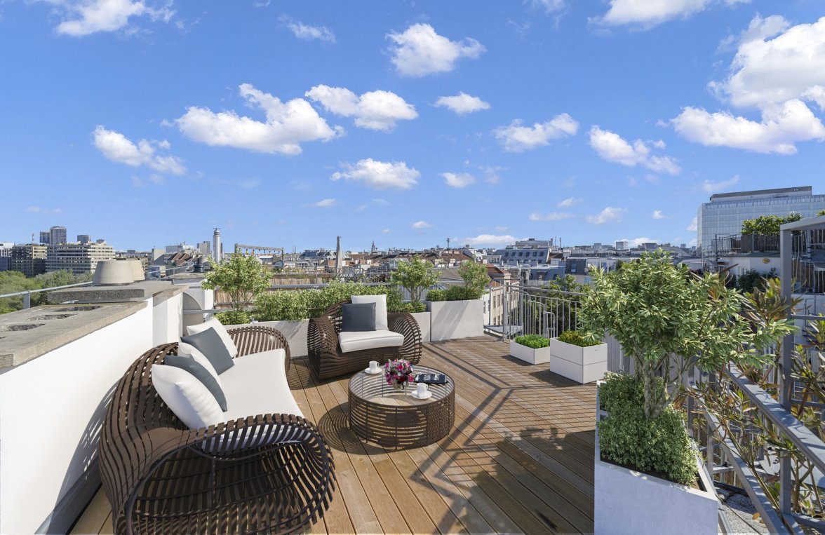Property in 1030 Wien, 3. Bezirk: Above the rooftops of Vienna! Top floor jewel with two panoramic terraces - picture 4