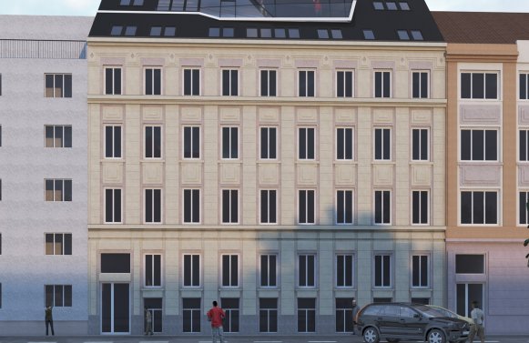 Property in 1150 Wien: Inventory-free apartment building with building permit