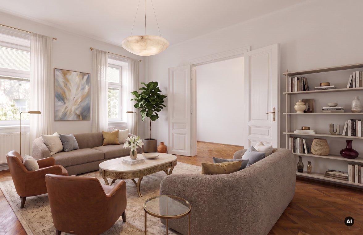Immobilie in 1180 Wien, 18. Bezirk: Groß gedacht - auf wenig Platz wunderschön Wohnen! Altbauwohnung in Währing - bild 1