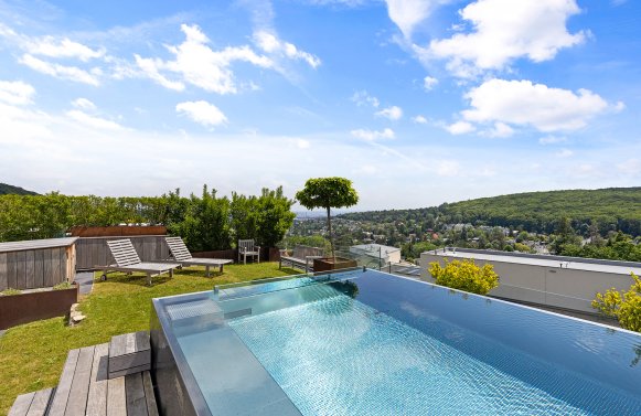 Property in 1190 Wien, 19. Bezirk: ON TOP OF VIENNA - Penthouse with infinity pool and view over whole Vienna!