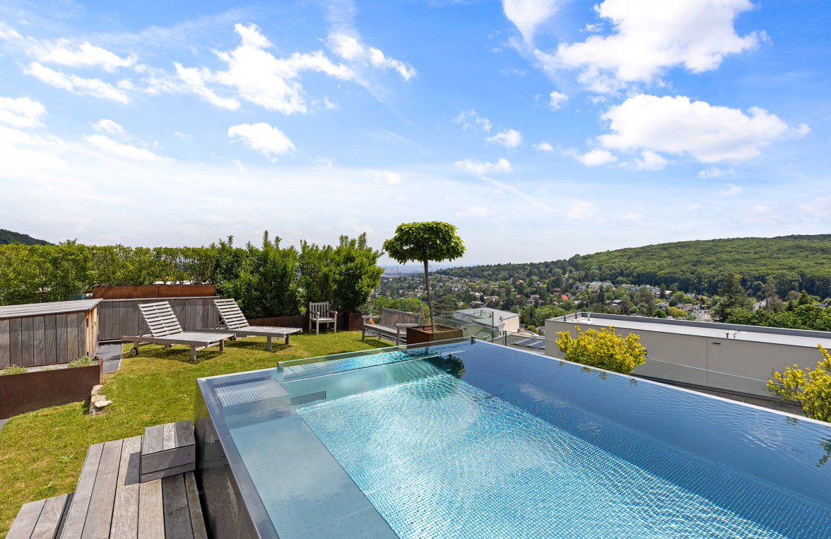 Immobilie in 1190 Wien, 19. Bezirk: ON TOP OF VIENNA - Penthouse mit Infinity-Pool und Blick über ganz Wien! - bild 1