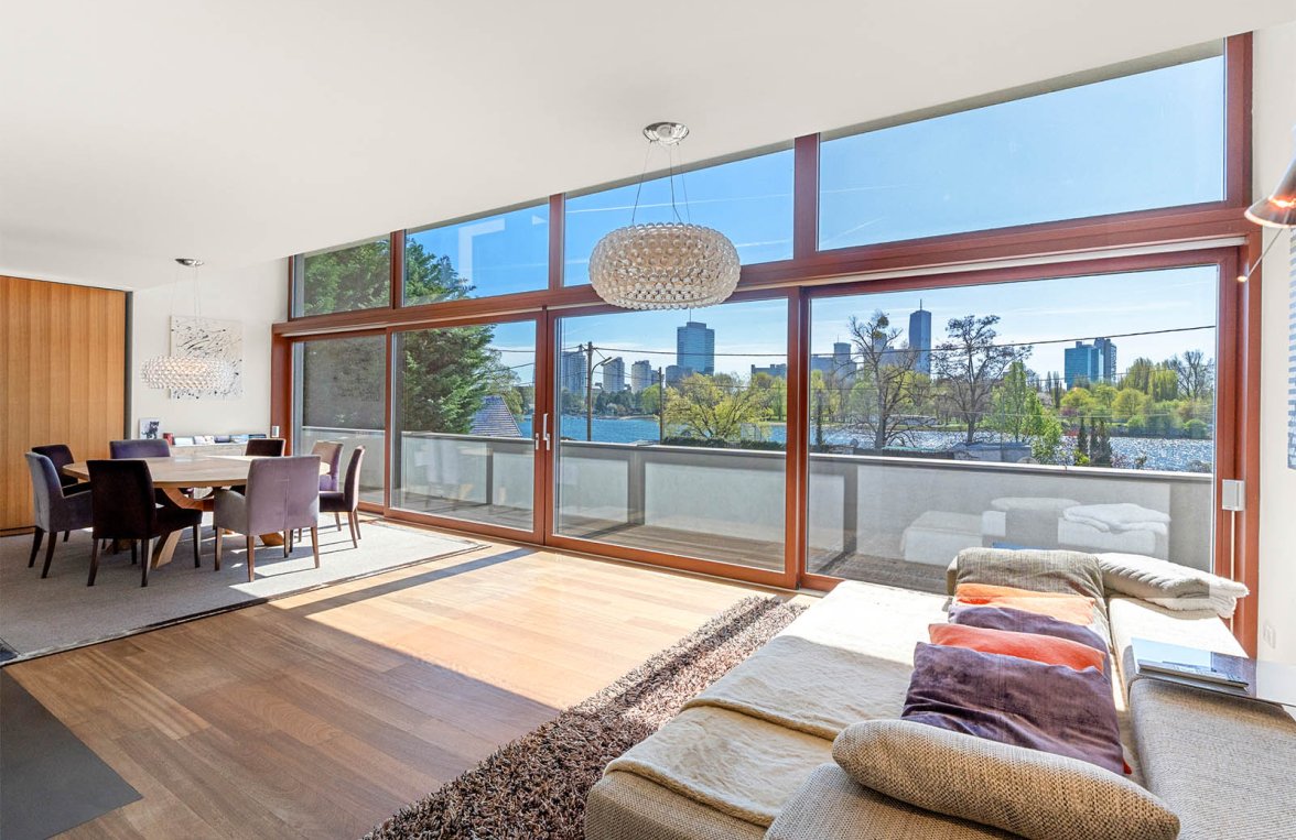 Immobilie in 1120 Wien, 22. Bezirk: Architektenvilla mit  Infinity Pool  und Blick auf die Wiener Skyline - bild 3