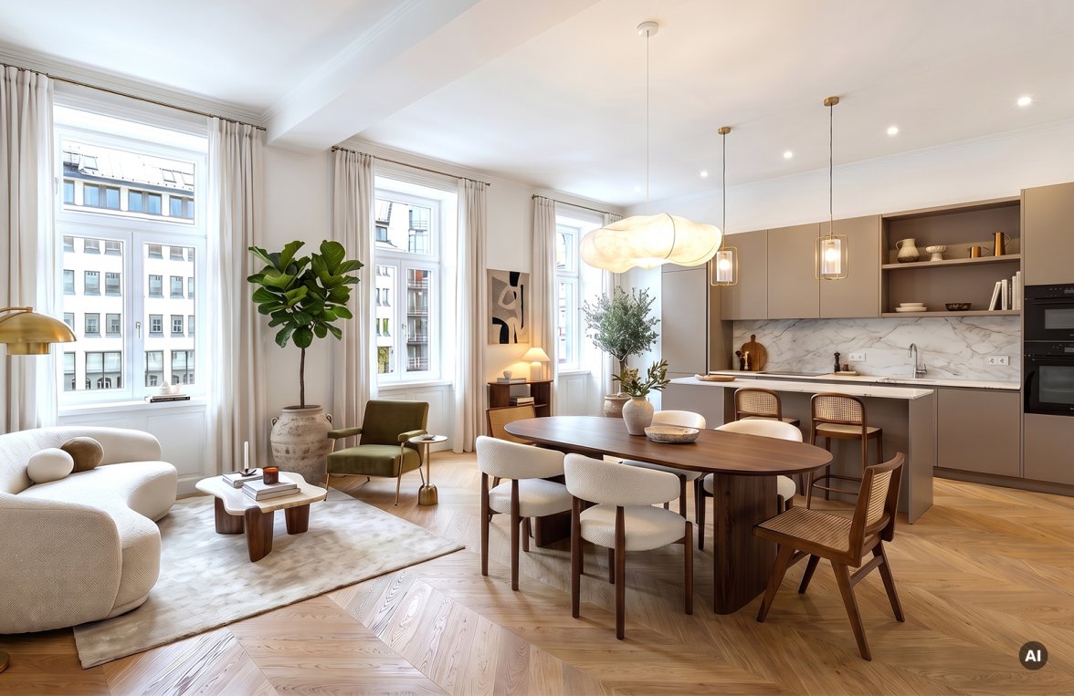 Immobilie in 1030 Wien, 3. Bezirk: Ein Meisterwerk Wiener Wohnkultur! Altbauwohnung im begehrten 3. Bezirk - bild 2